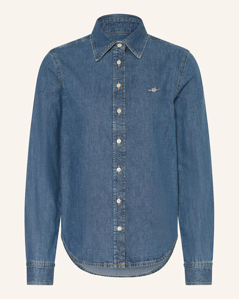 Gant Jeansbluse Blau