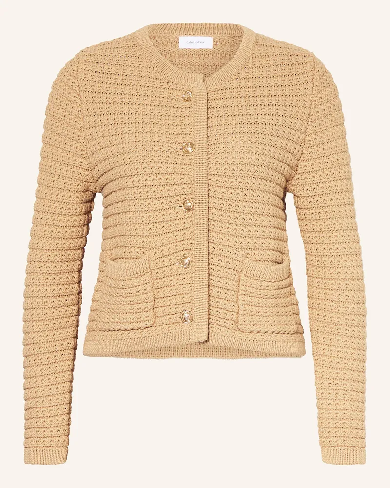 Darling Harbour Strickjacke braun Camel