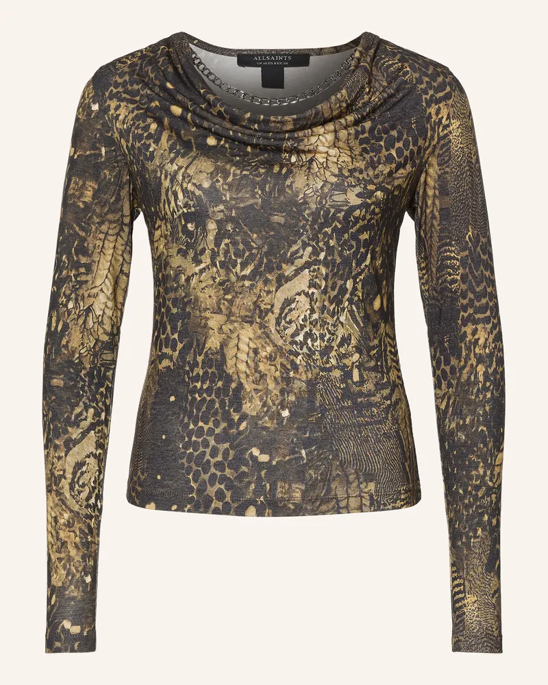 AllSaints Longsleeve Hallie gruen Khaki