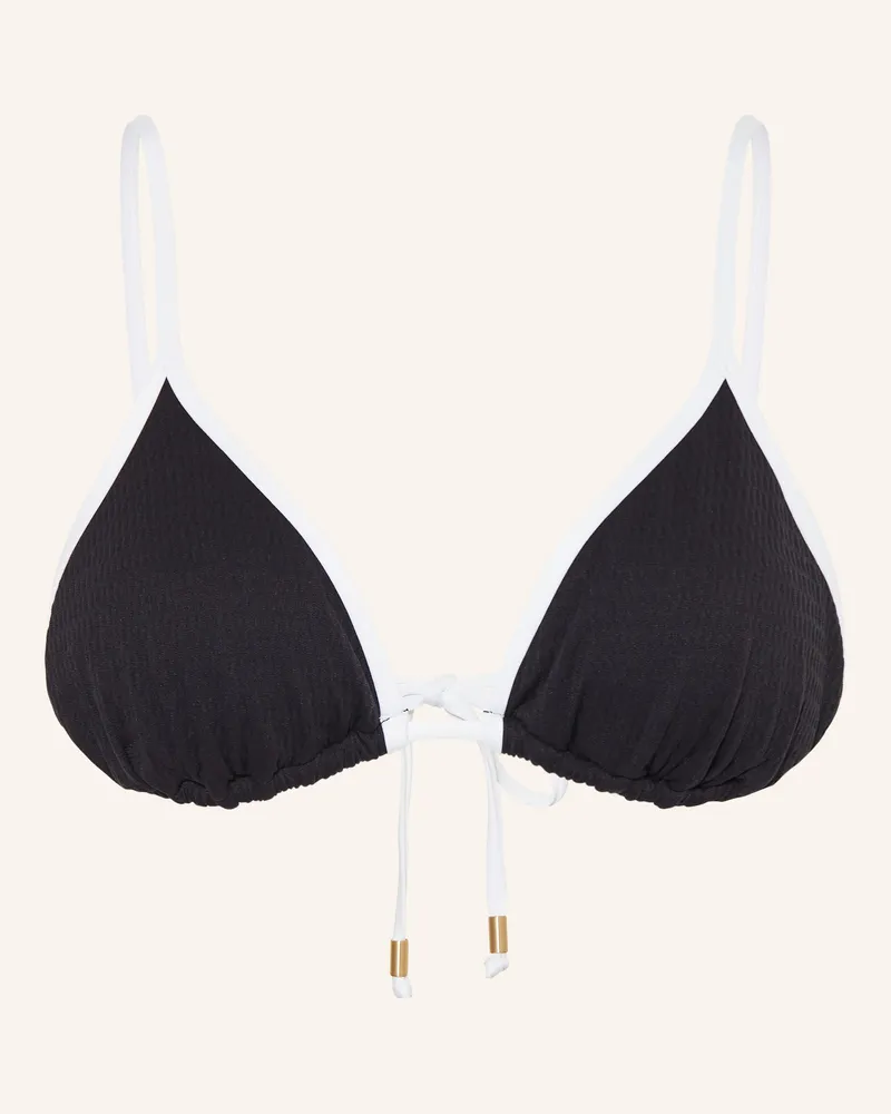 Seafolly Australia Triangel-Bikini-Top Beach Bound schwarz Schwarz