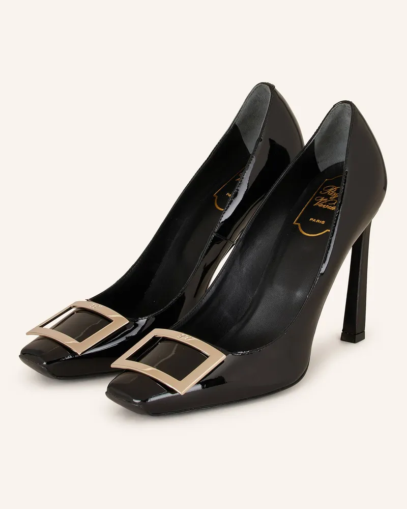 Roger Vivier Lack-Pumps TROMPETTE Schwarz