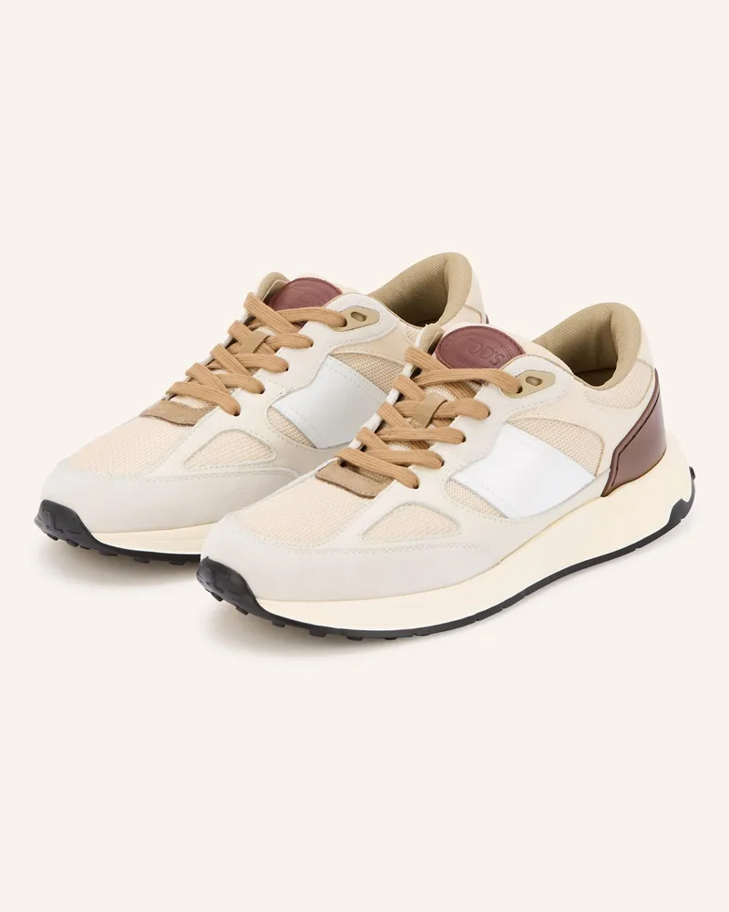TOD'S Sneaker Running Mid Volume 63k beige Creme