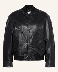 Victoria Beckham Lederblouson Schwarz