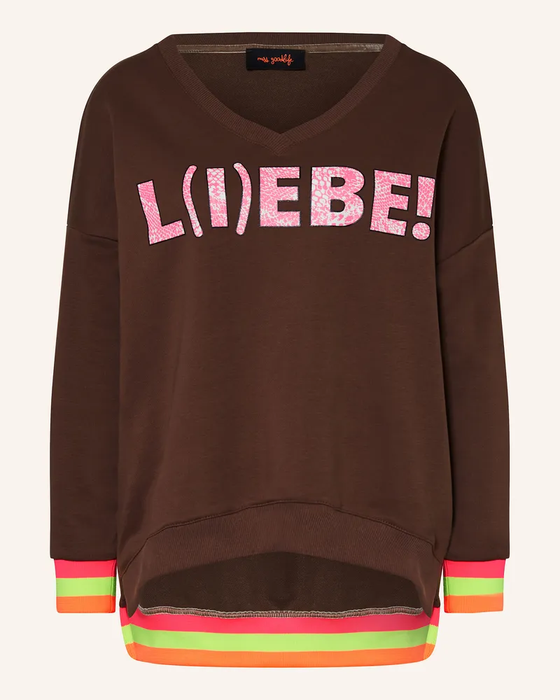 Miss Goodlife Sweatshirt Braun