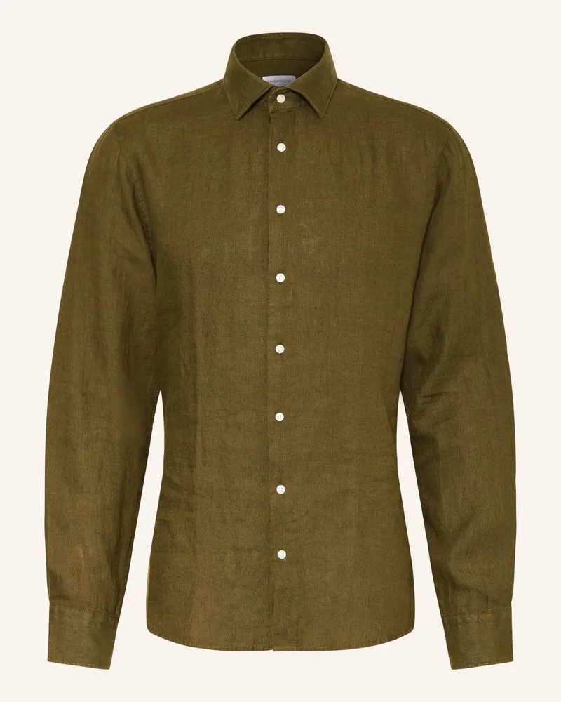 Seidensticker Hemd Shaped Fit gruen Oliv