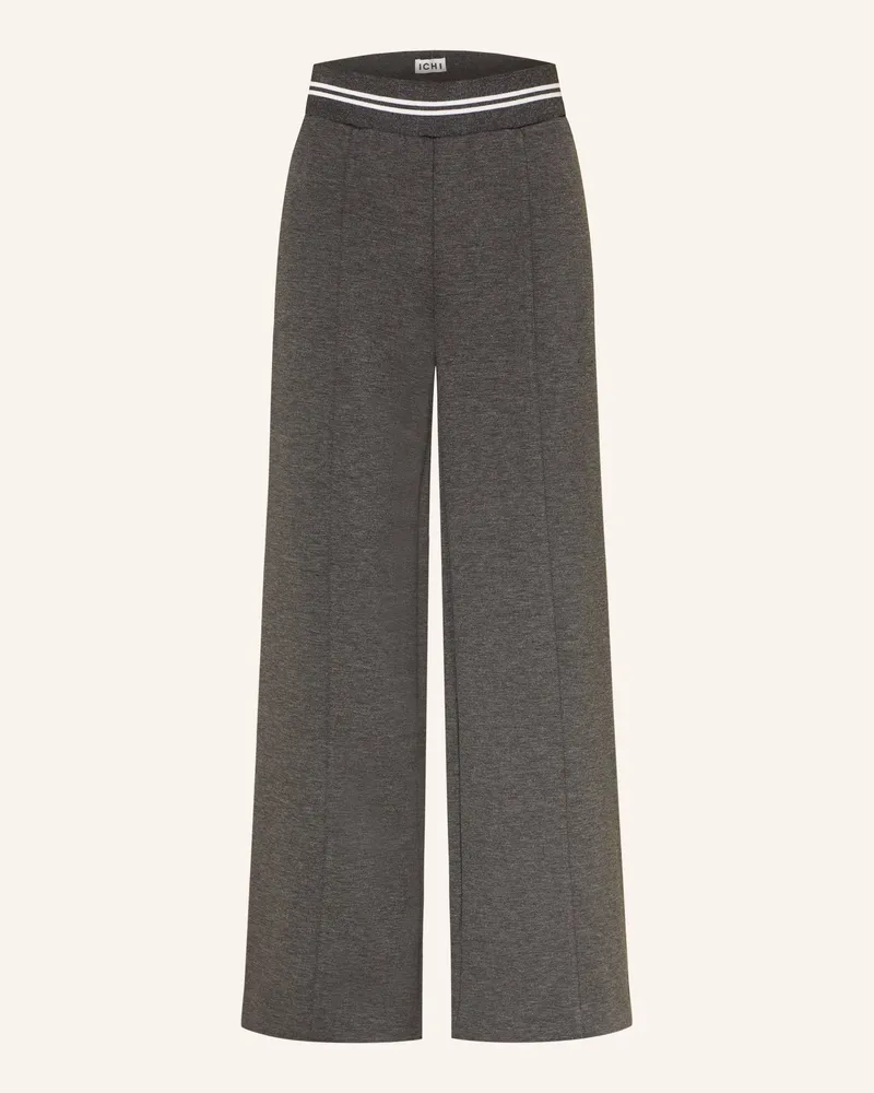 ICHI Jerseyhose IHKATE SPORTY im Jogging-Stil Dunkelgrau