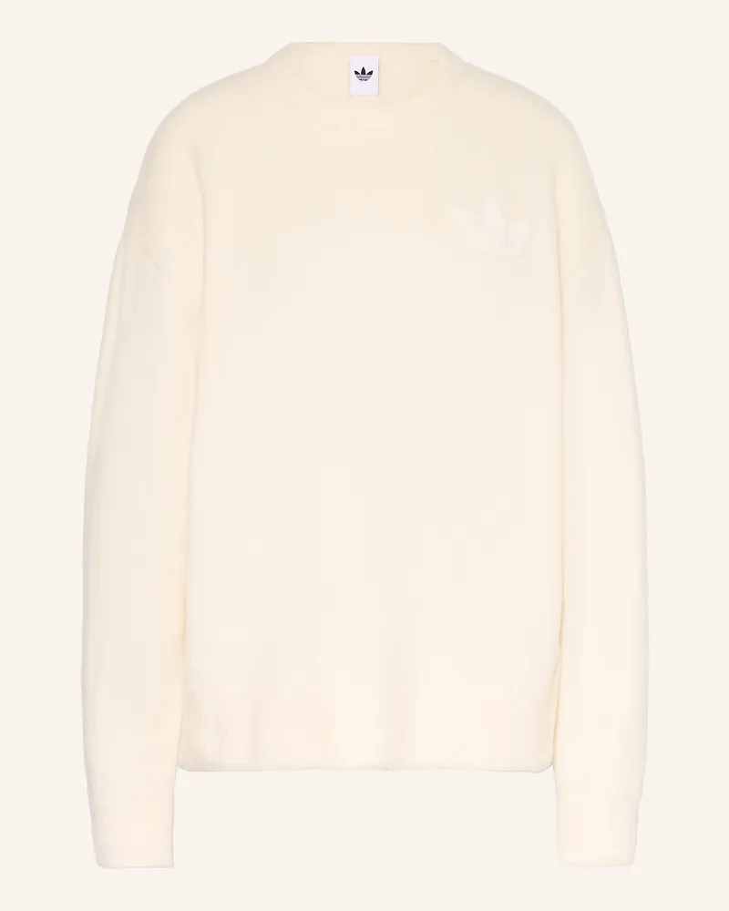 adidas Pullover weiss Ecru