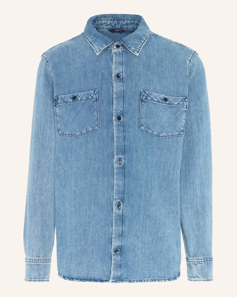7 for all mankind Denim SHIRT Blau