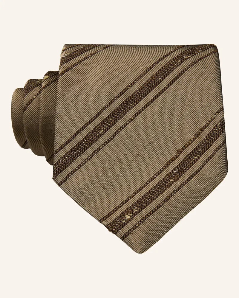 Brunello Cucinelli Krawatte braun Hellbraun