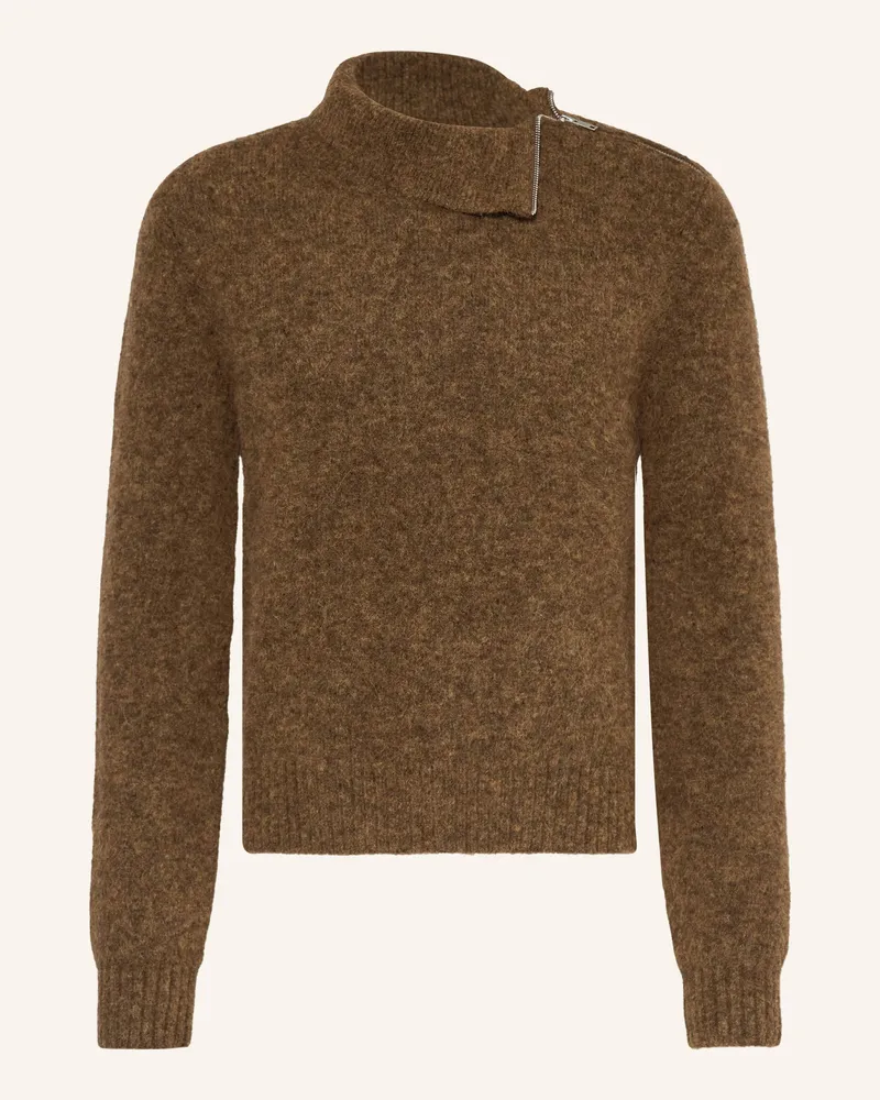 Isabel Marant Rollkragenpullover ALIOCHA mit Alpaka Khaki