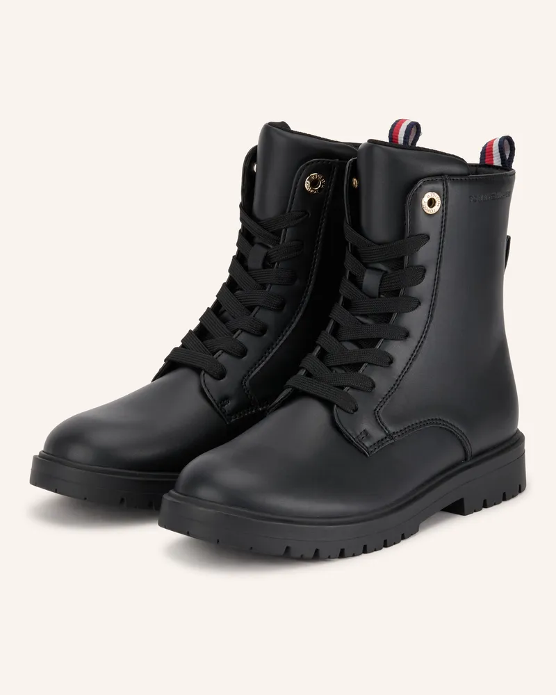 Tommy Hilfiger Schnürboots schwarz Schwarz