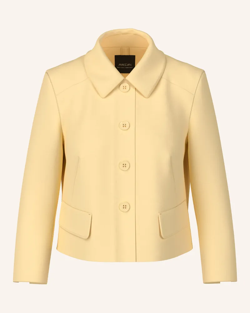 Marc Cain Kastenjacke Aus Jersey gelb Creme