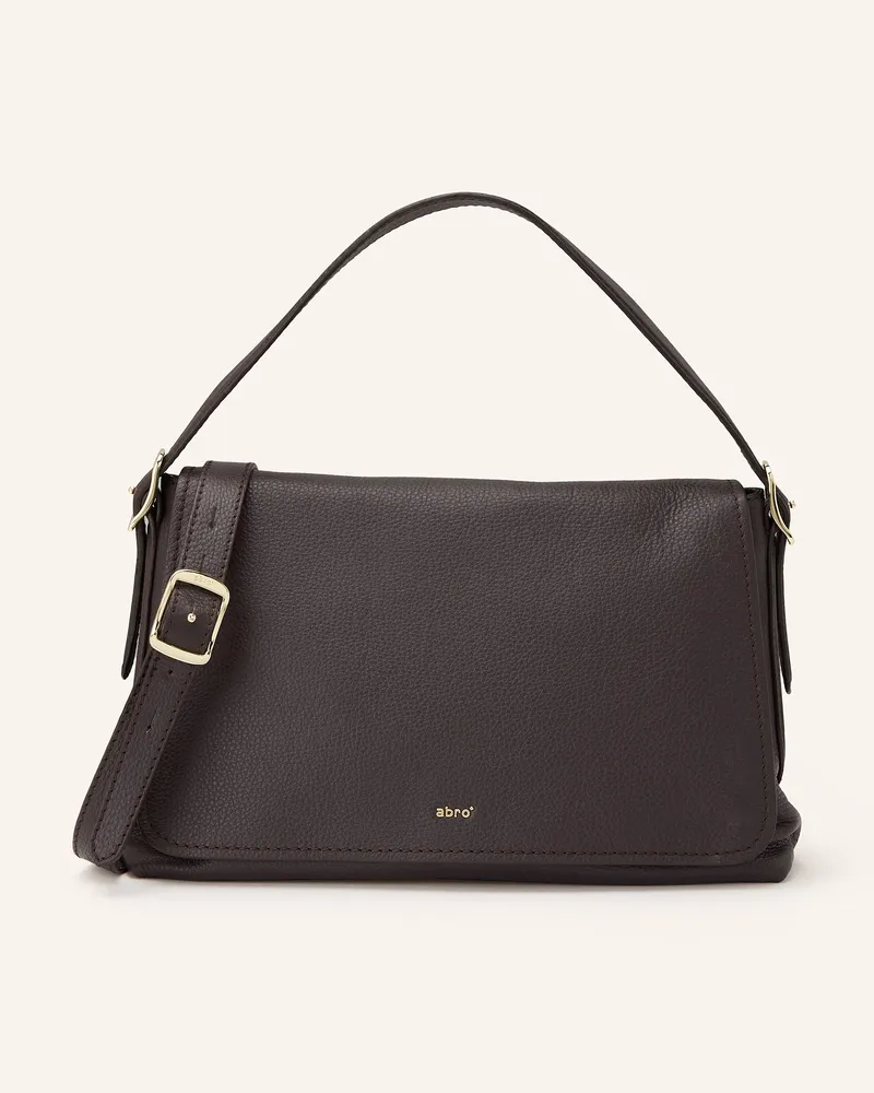 Abro Schultertasche CARINA Dunkelbraun