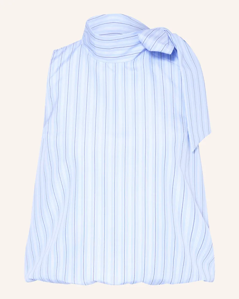 Neo Noir Blusentop VEDA mit Schluppe Hellblau