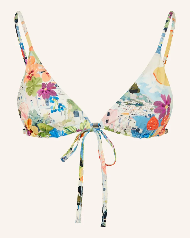 Maryan Mehlhorn Triangel-Bikini-Top Riviera gruen Blau