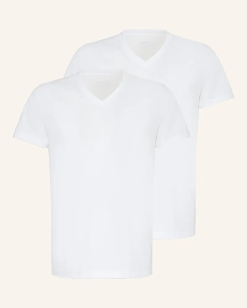 Jockey 2er-Pack V-Shirts weiss Weiss