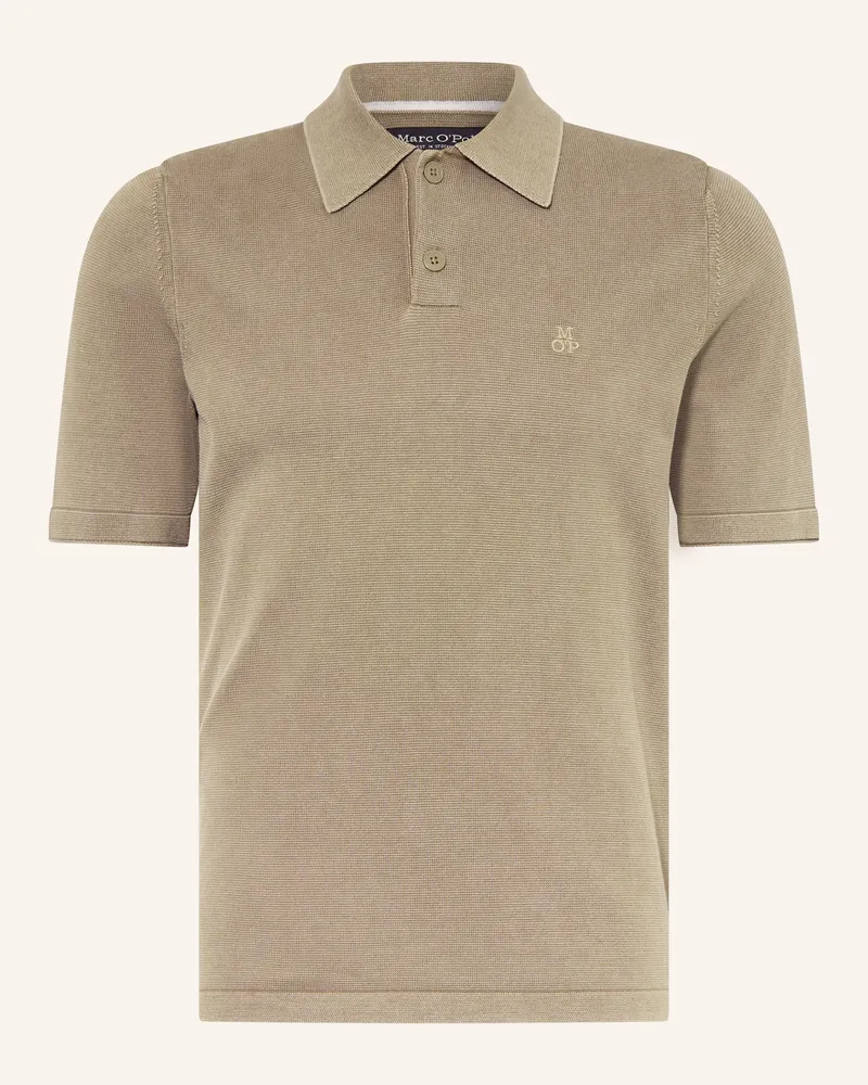 Marc O'Polo Strick-Poloshirt Khaki