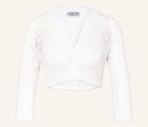 Dirndlbluse Aus Spitze Mit 3/4-Arm weiss