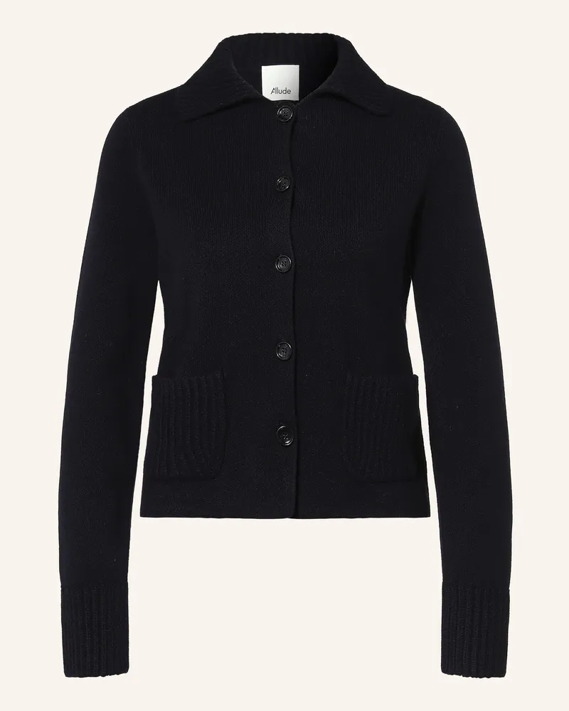 ALLUDE Strickjacke Mit Cashmere blau Dunkelblau