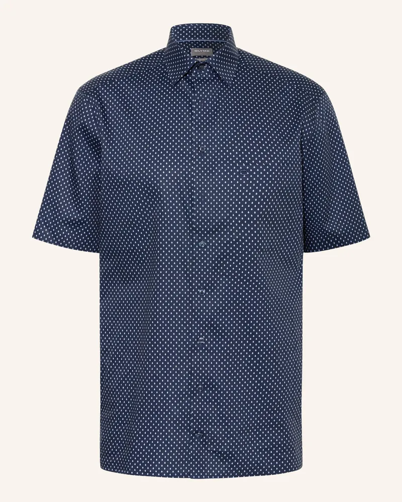Olymp Kurzarm-Hemd Luxor Comfort Fit blau Dunkelblau