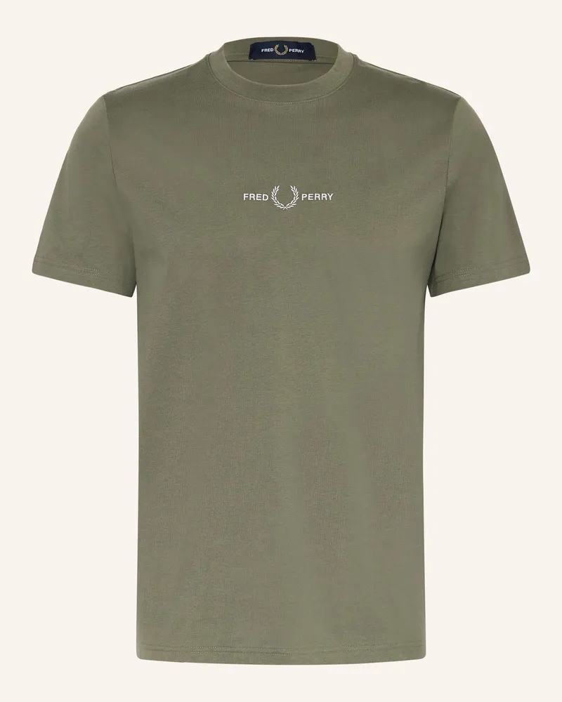 Fred Perry T-Shirt gruen Khaki
