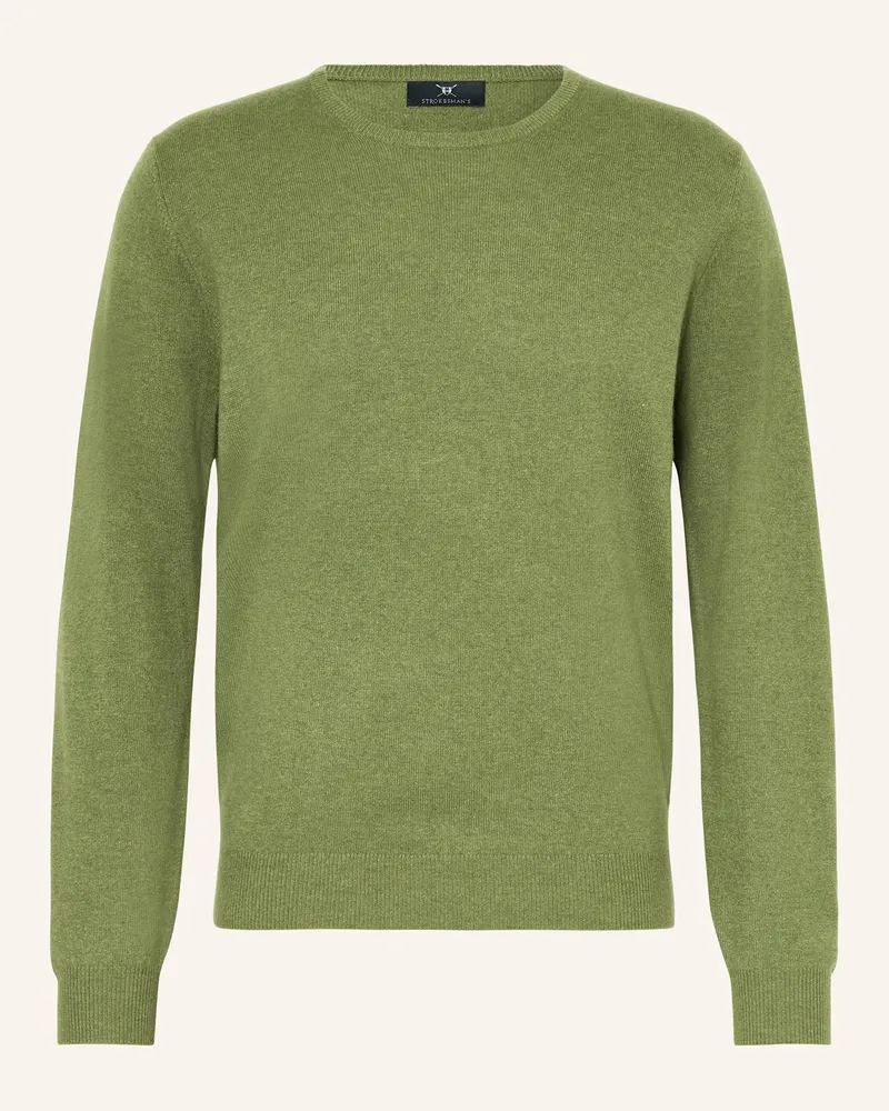Strokesman's Cashmere-Pullover Hellgrün