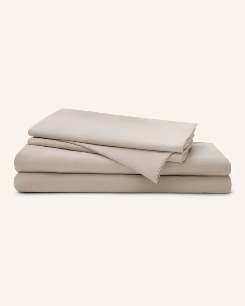 ROYFORT Bettwäsche-Set Baumwolle-Cashmere beige Taupe