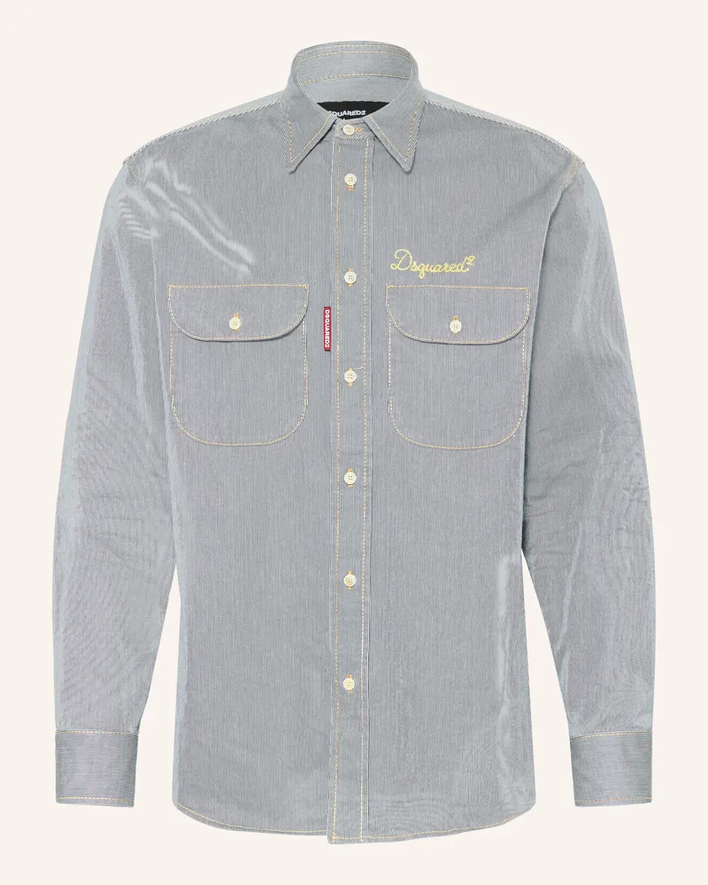 Dsquared2 Hemd Comfort Fit Blau