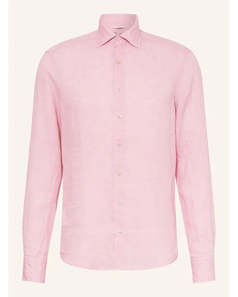 Stenströms Leinenhemd Slim Fit Pink