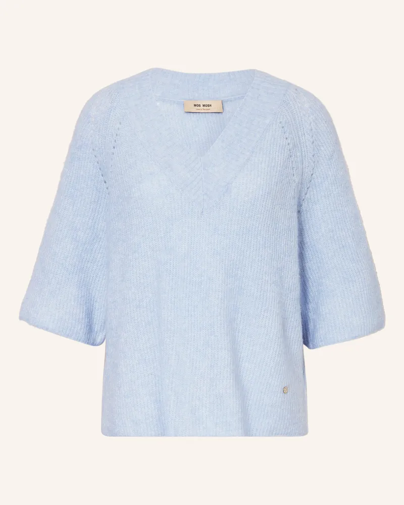 Mos Mosh Strickshirt Mmtaci Mit Alpaka blau Hellblau