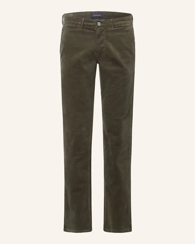 Strokesman's Samtchino Slim Fit gruen Khaki