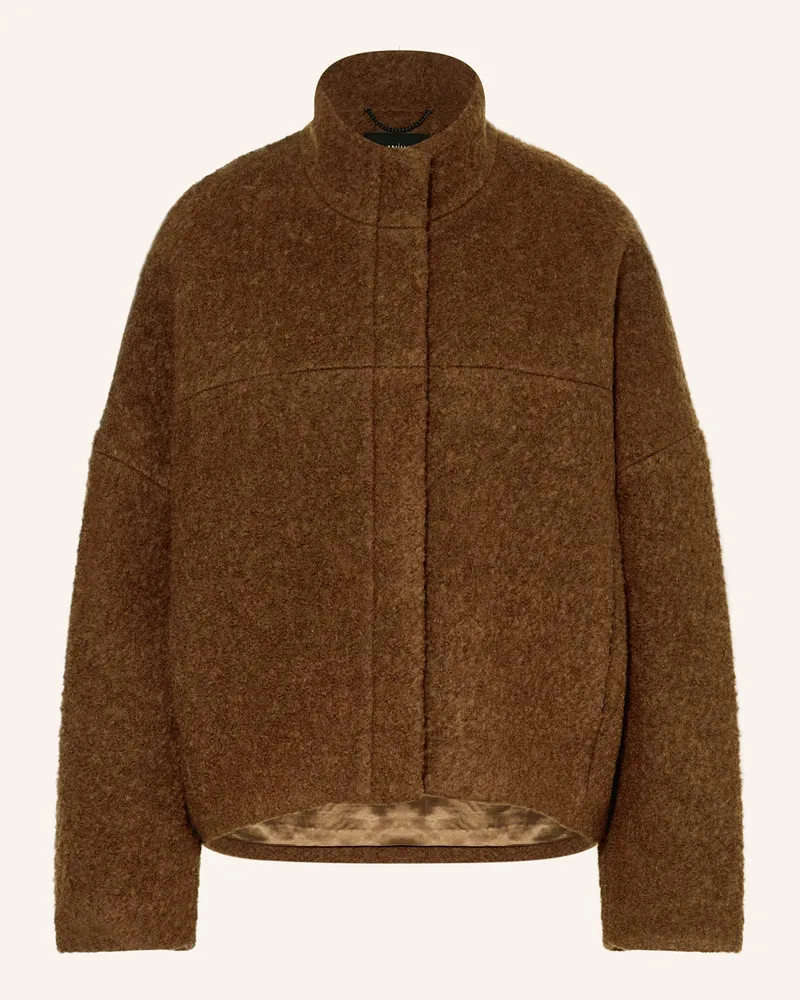 Lanius Bouclé-Overjacket Braun