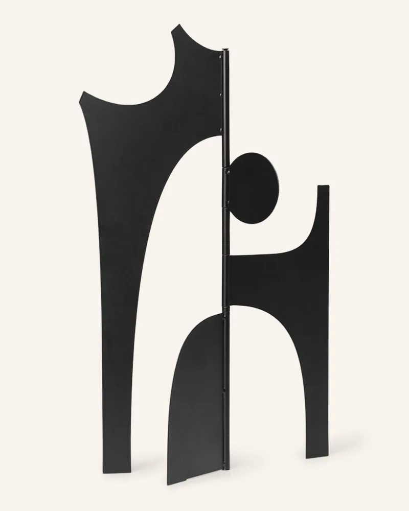 ferm LIVING Dekofigur Contour schwarz Schwarz