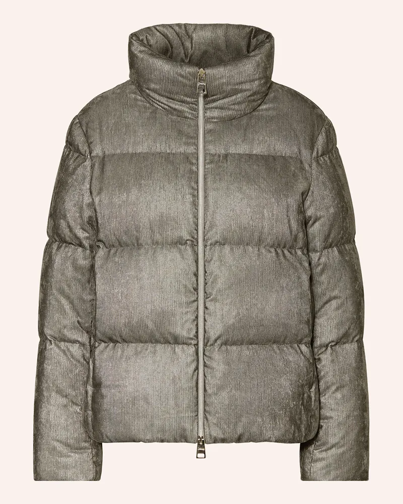 Herno Jacke Piumino Mit Glitzergarn grau Grau