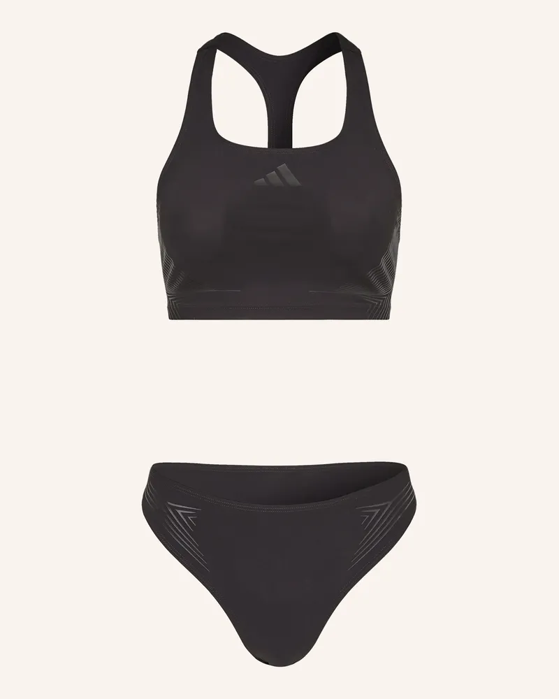 adidas Bustier-Bikini Lanelux schwarz Schwarz