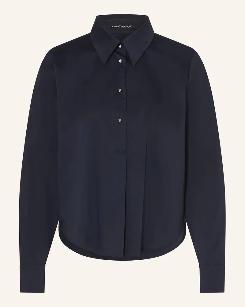 Luisa Cerano Blusenshirt Dunkelblau