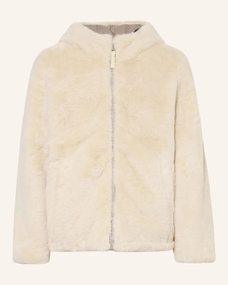 Garcia Jeanswear Steppjacke Zum Wenden Mit Kunstfell beige Ecru