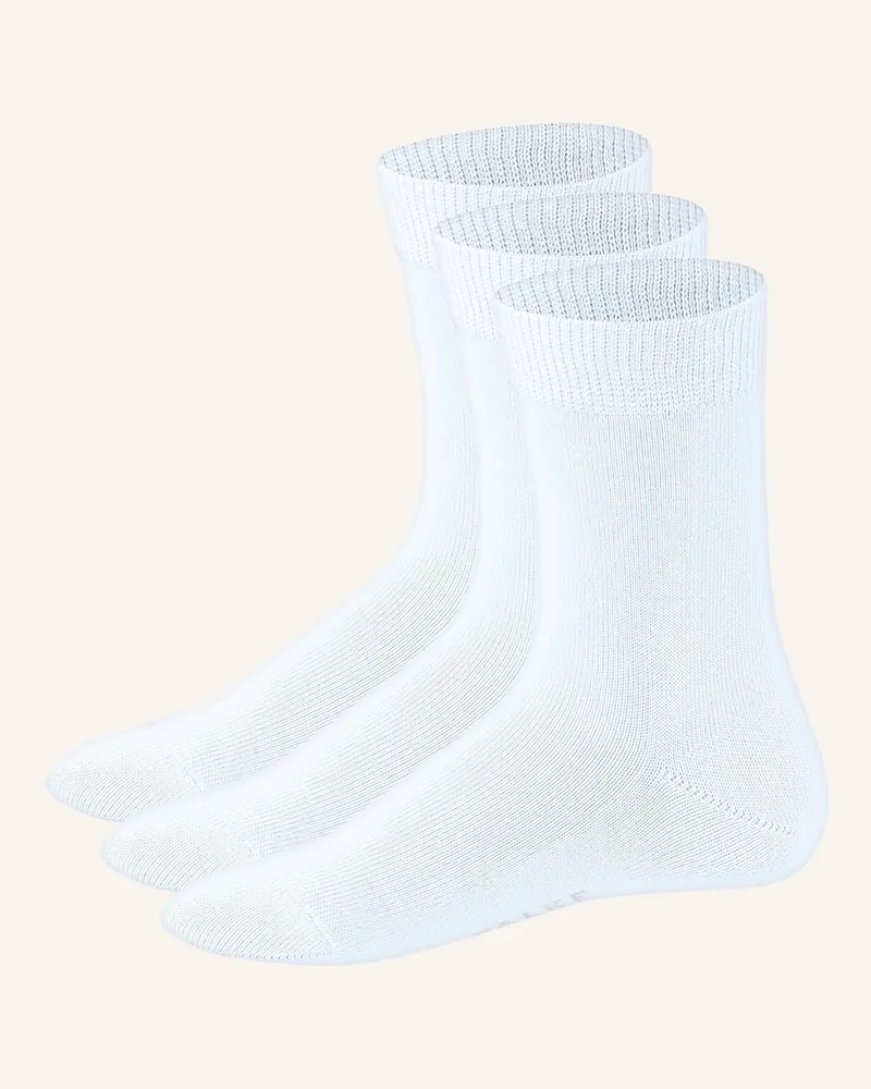 Falke 3er-Pack Socken FAMILY Ecru