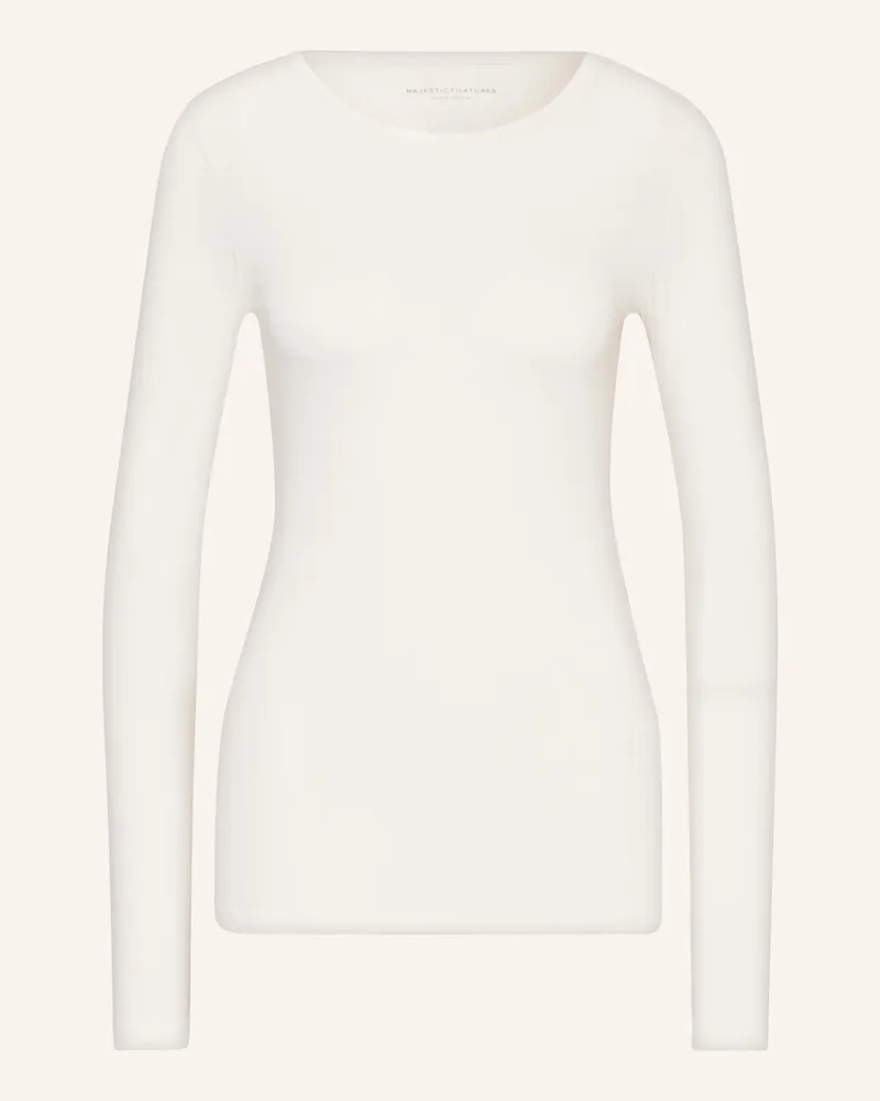 Majestic Longsleeve weiss Creme