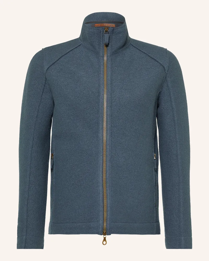 Frauenschuh Jacke Hugo Aus Merinowolle blau Blaugrau
