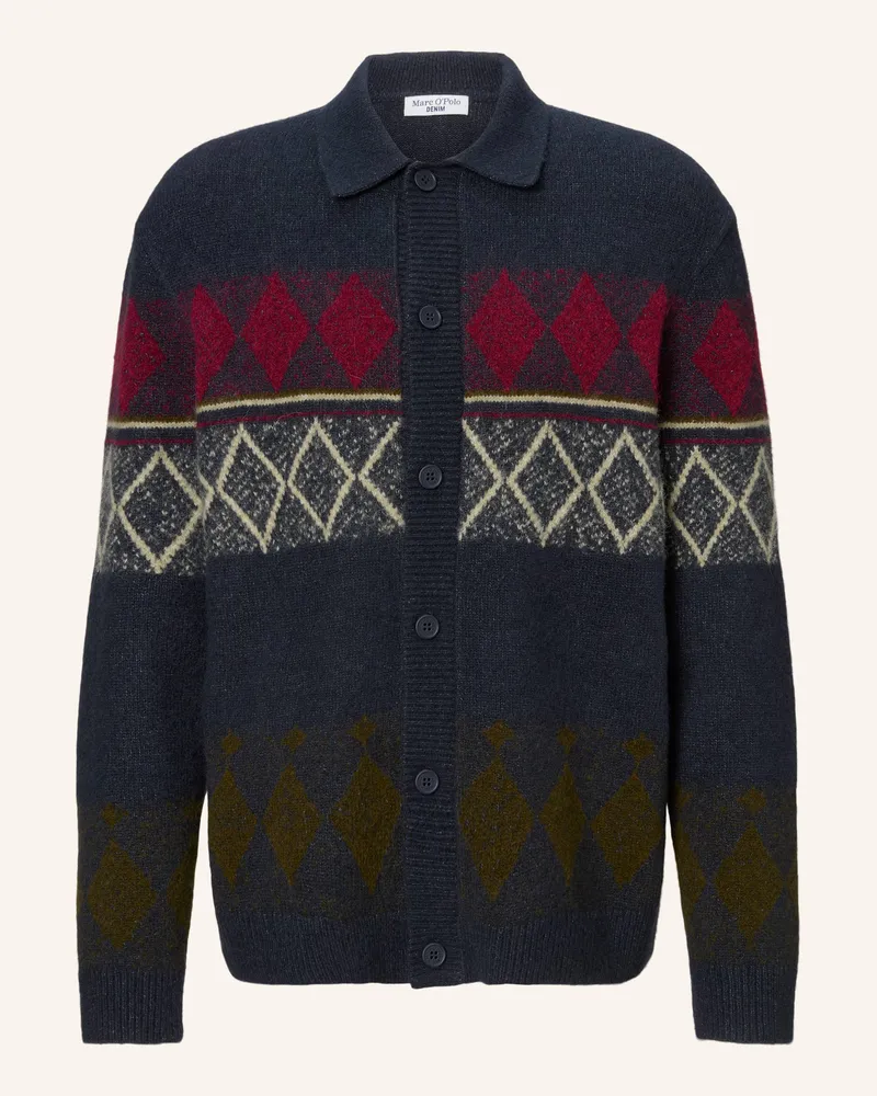 Marc O'Polo Strickjacke Dunkelblau