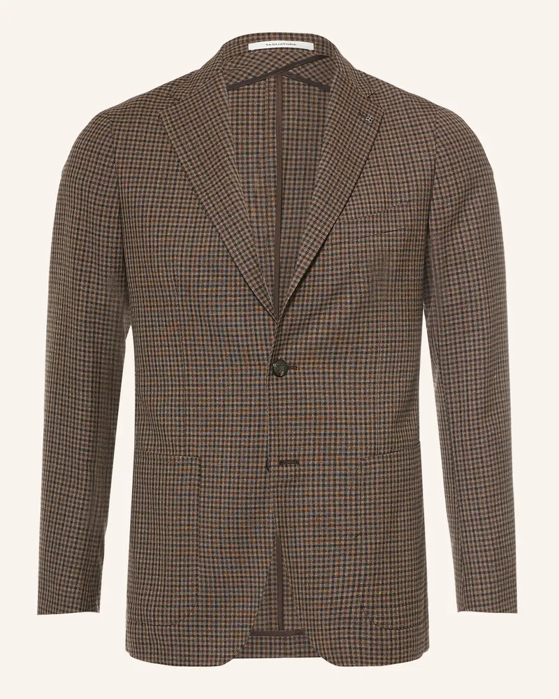 Tagliatore Sakko Extra Slim Fit braun Dunkelbraun