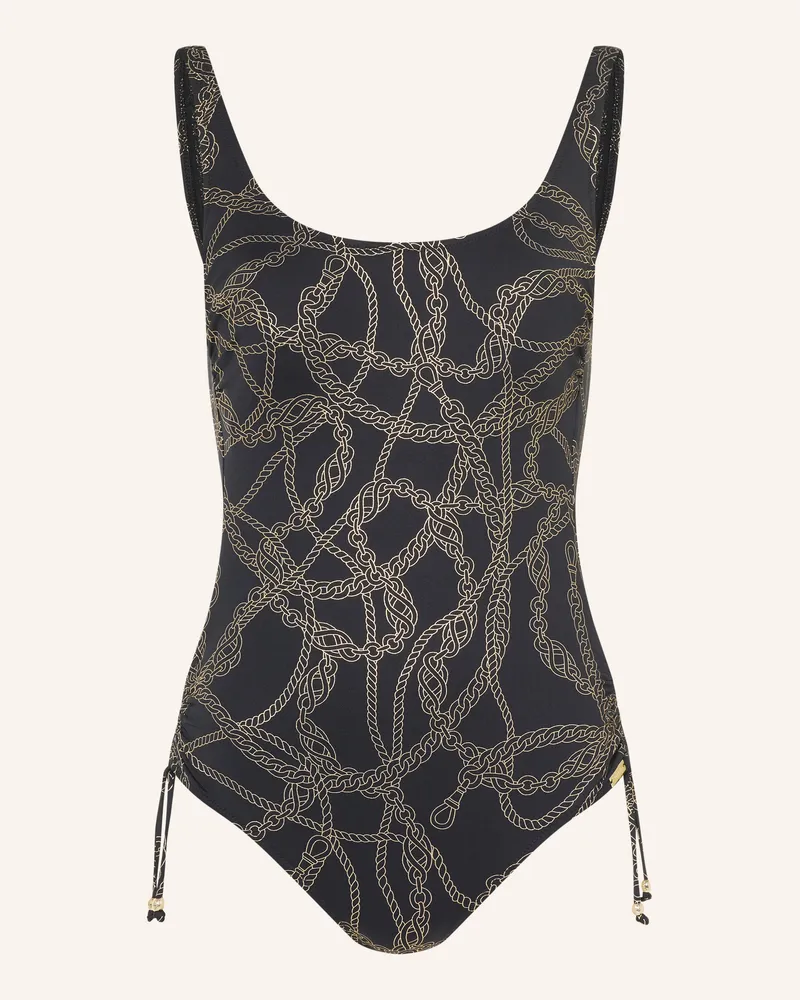 Charmline Shape-Badeanzug Interlace Chains schwarz Schwarz