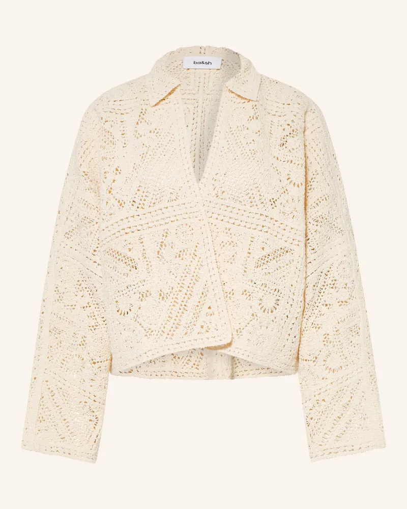 ba&sh Strickjacke Fany weiss Ecru