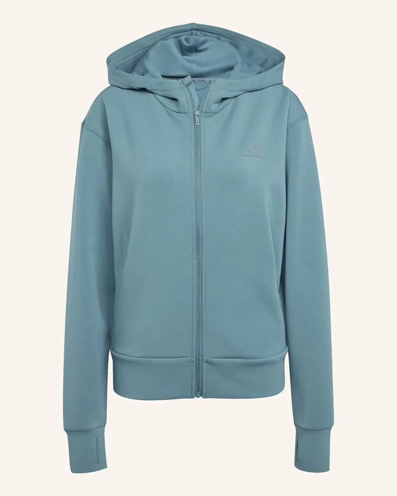 adidas DESIGNED 4 TRAINING KAPUZENJACKE Türkis
