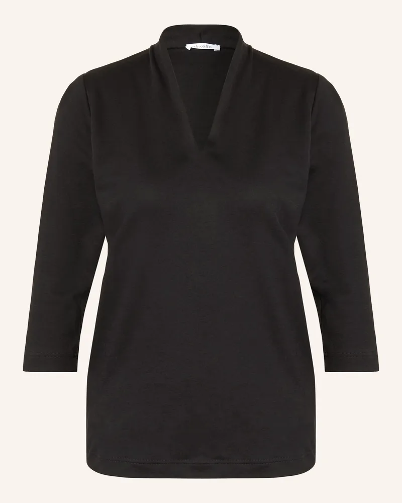Efixelle Shirt Mit 3/4-Arm schwarz Schwarz
