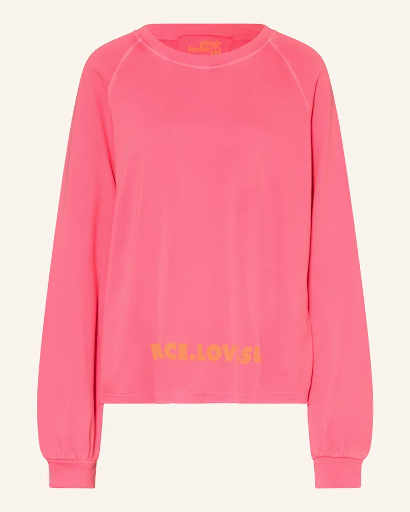 Yippie Hippie Sweatshirt Neonpink
