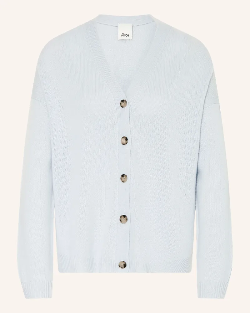 ALLUDE Strickjacke Aus Cashmere blau Hellblau