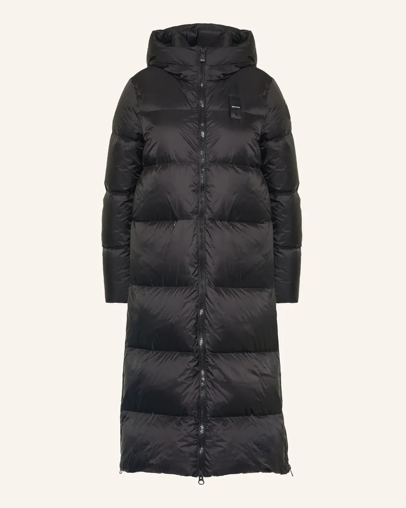 Blauer Daunenmantel Celia schwarz Schwarz