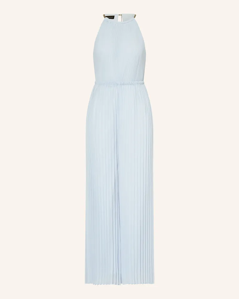 Apart Jumpsuit mit Plissees Hellblau